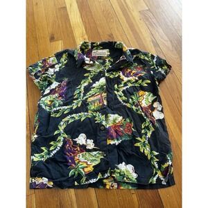 Pataloha Hawaiian Shirt 25th Anniversary Haleiwa Tropical Hawaii Women's Sz 4 SS
